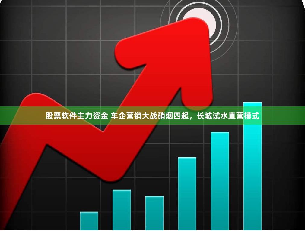 股票软件主力资金 车企营销大战硝烟四起，长城试水直营模式